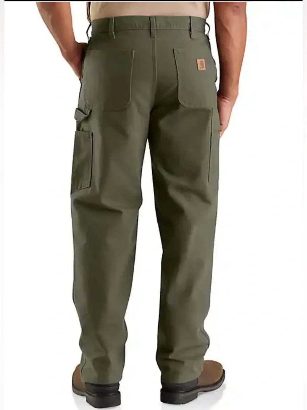 Carhartt B11 Moss Green Loose Fit Duck Utility Work Pants 34x30